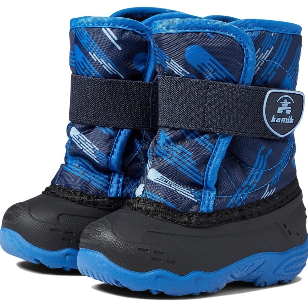 Kamik Snowbug 2 Blue Lined Baby Velcro Boots
